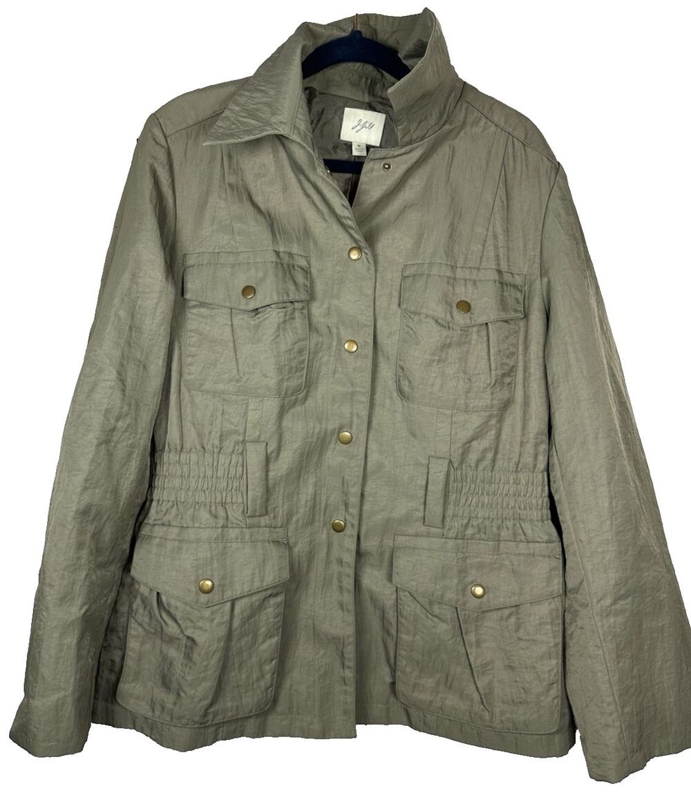 GC J.Jill Womens Cargo Utility Jacket - Missing Belt Size M